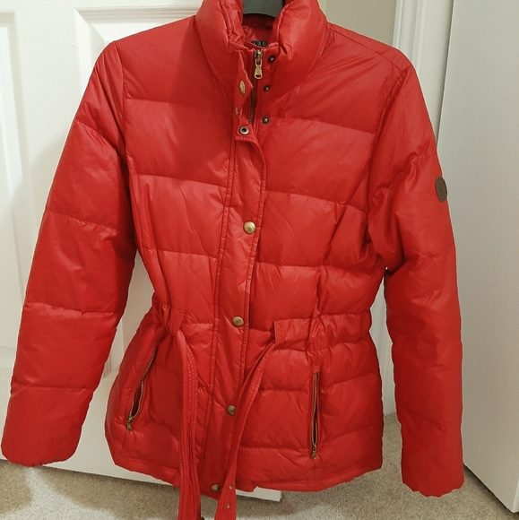Ralph Lauren Jackets & Blazers - Ralph Lauren authentic red puffer coat with belt